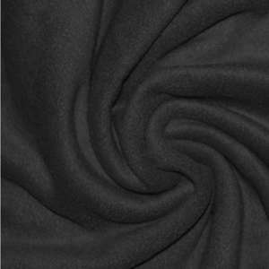 Fleece sort - almindelig kvalitet og sort